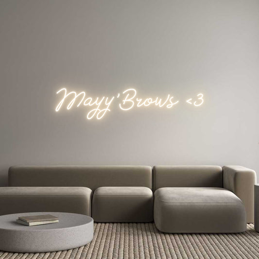 Custom Neon: Mayy’Brows <3